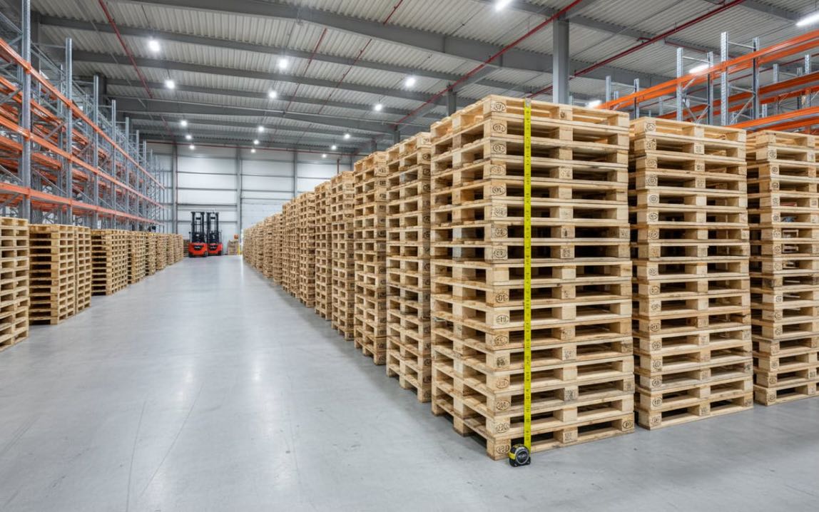 Dimensiunile europaleților (depozit logistic, marfa, europaleti din lemn)